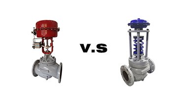 what the difference between the pneumatic control valve and a self operated control valve